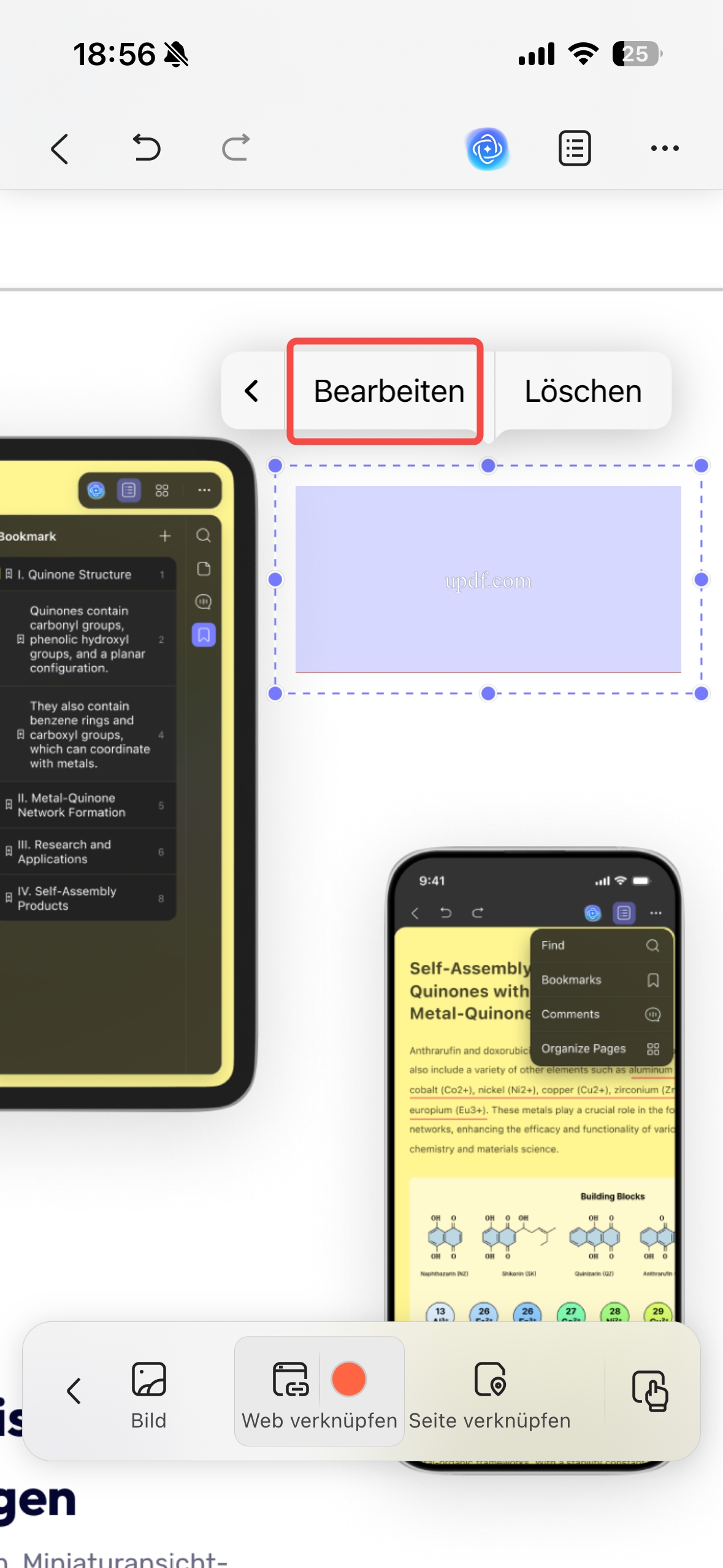 Link zur URL bearbeiten iOS