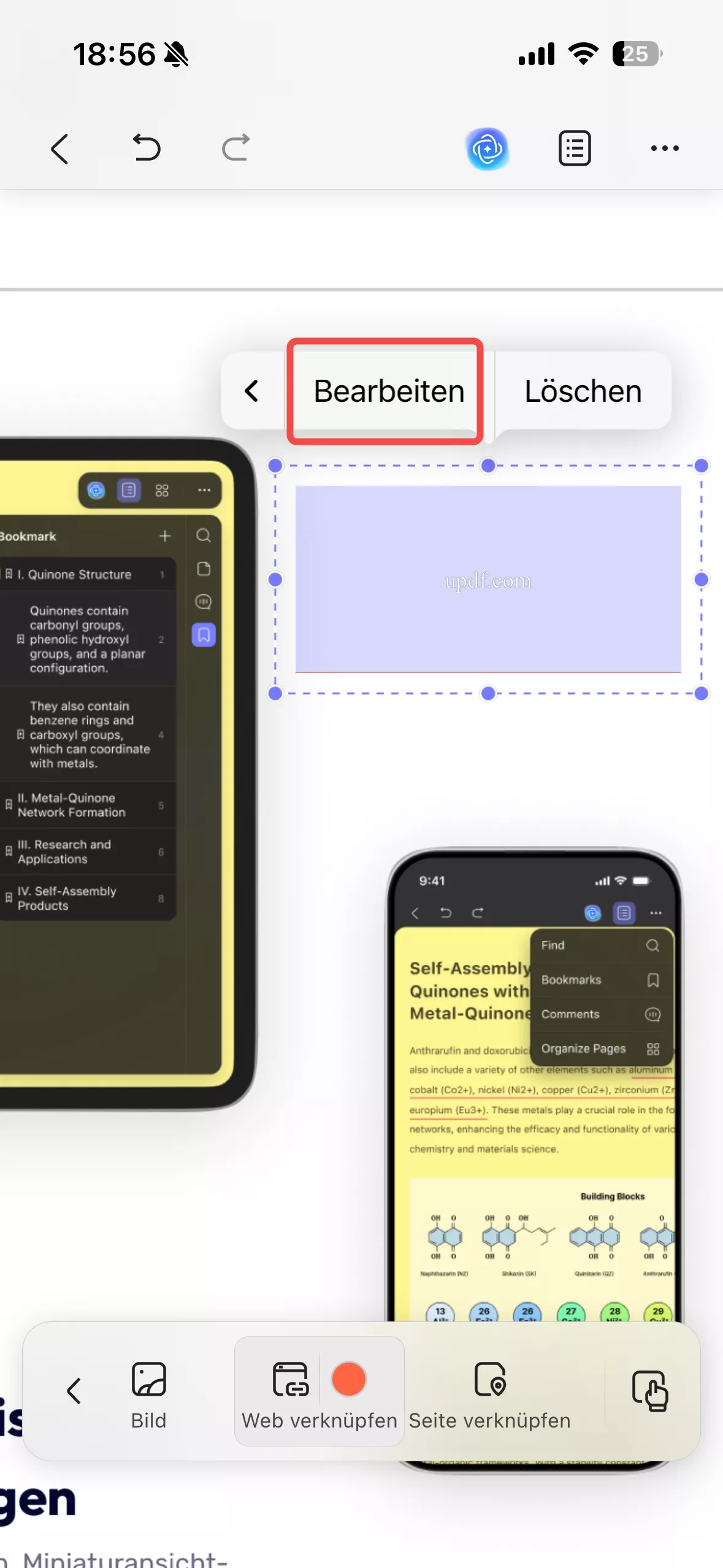 Link zur URL bearbeiten iOS