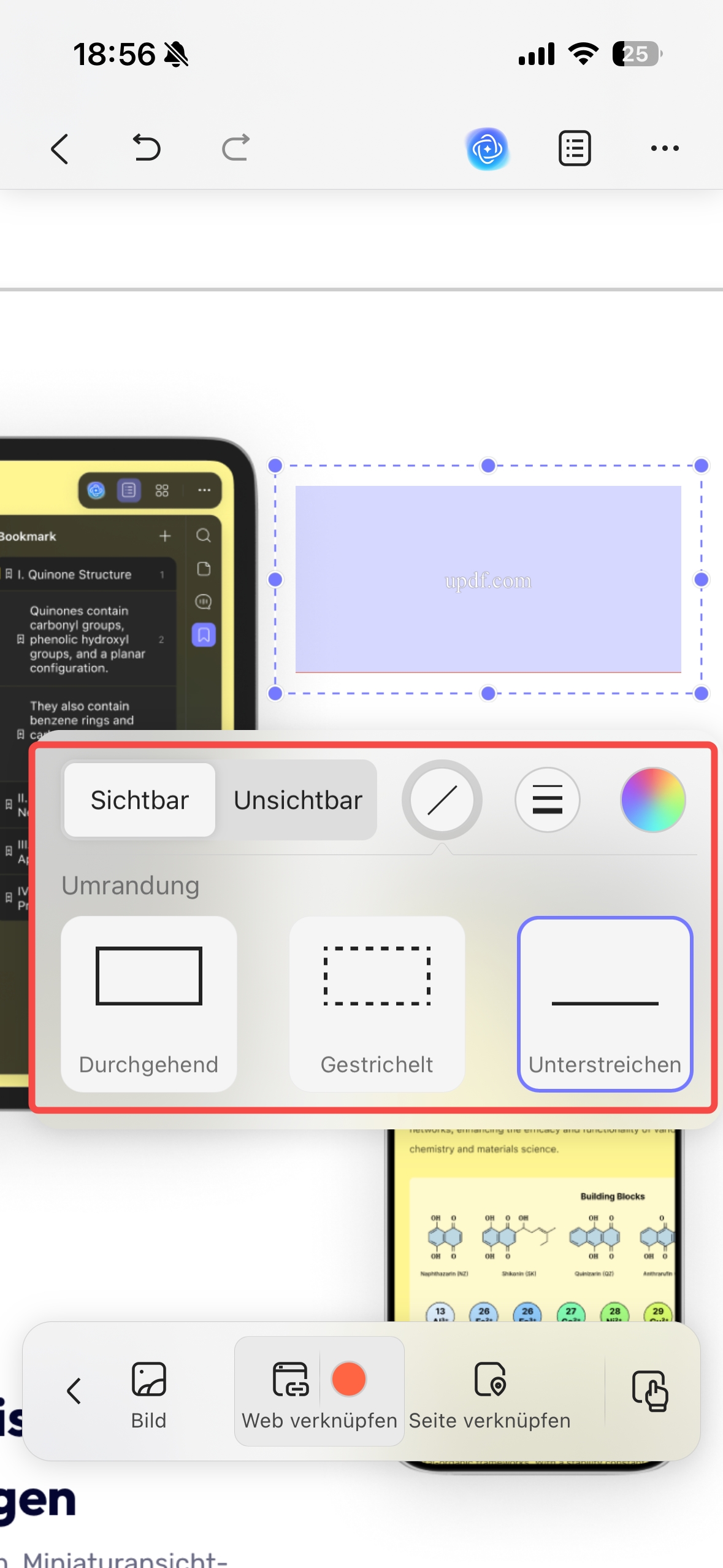 Link zur URL bearbeiten iOS
