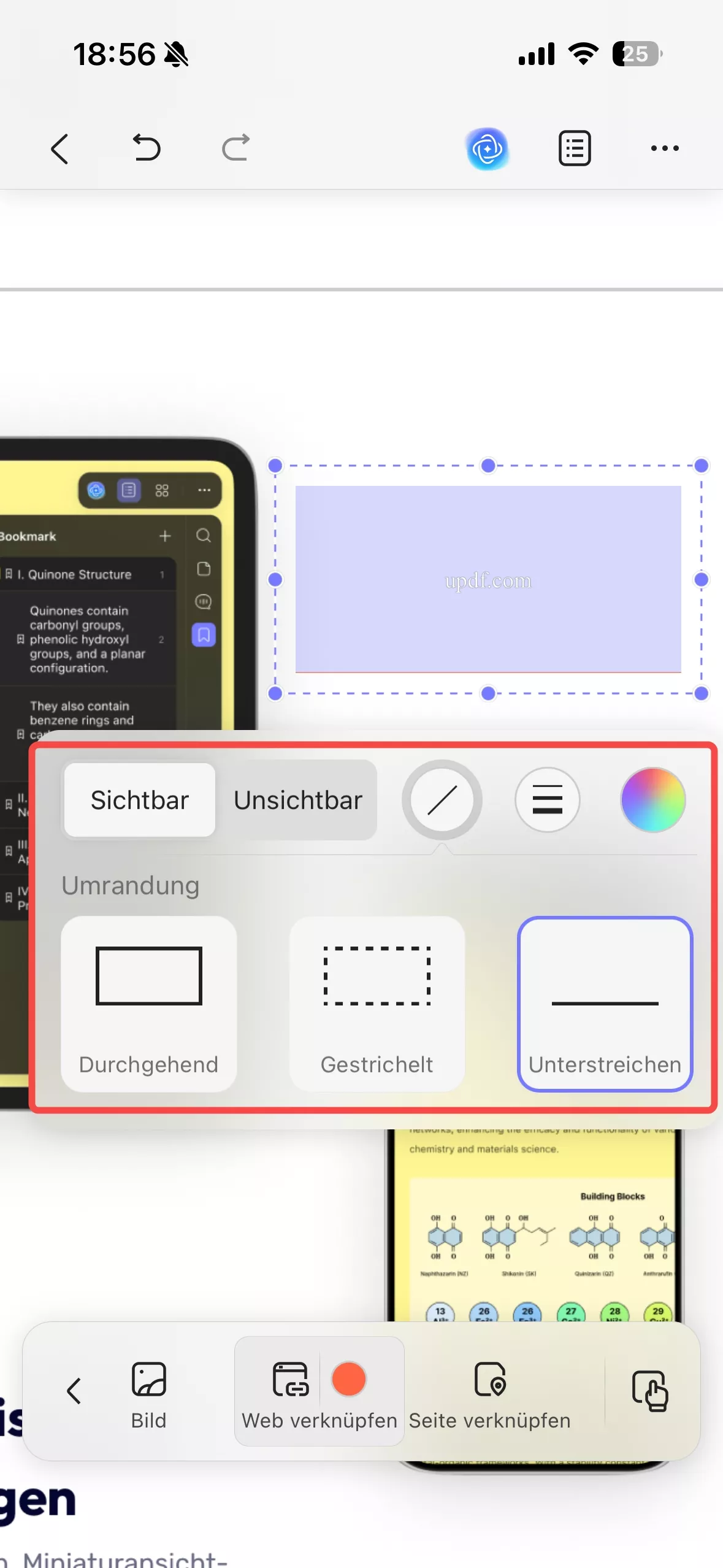 Link zur URL bearbeiten iOS