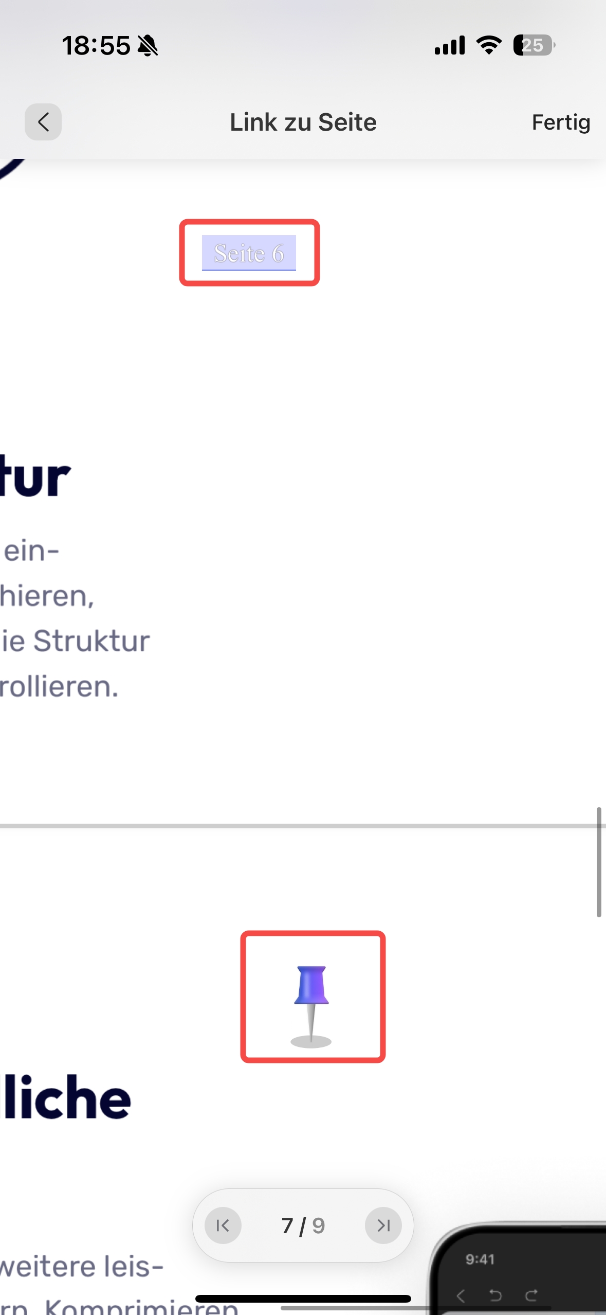 Link zur Seite bearbeiten