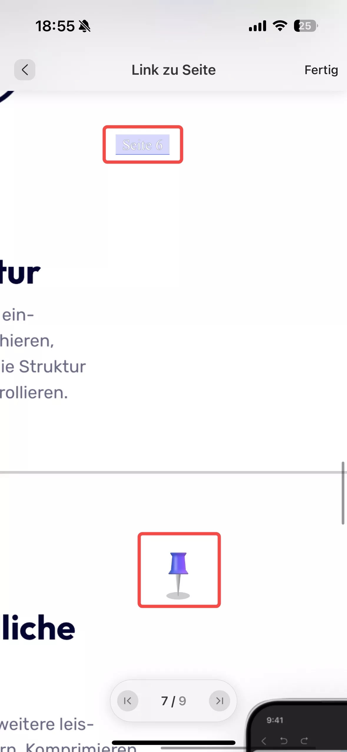 Link zur Seite bearbeiten