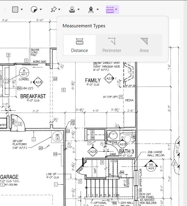 adobe acrobat measure tool updf measurement