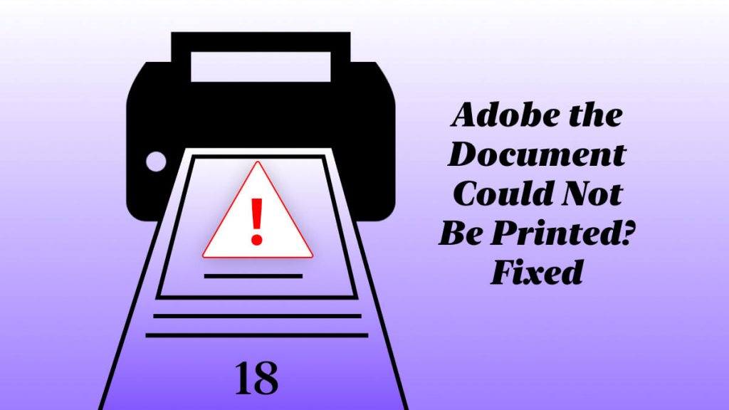 Adobe the document could not be printed fixed updf