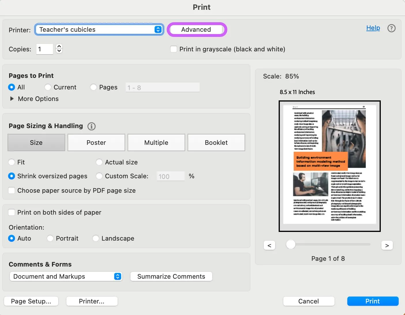 risolvere il problema se il PDF non viene stampato a colori