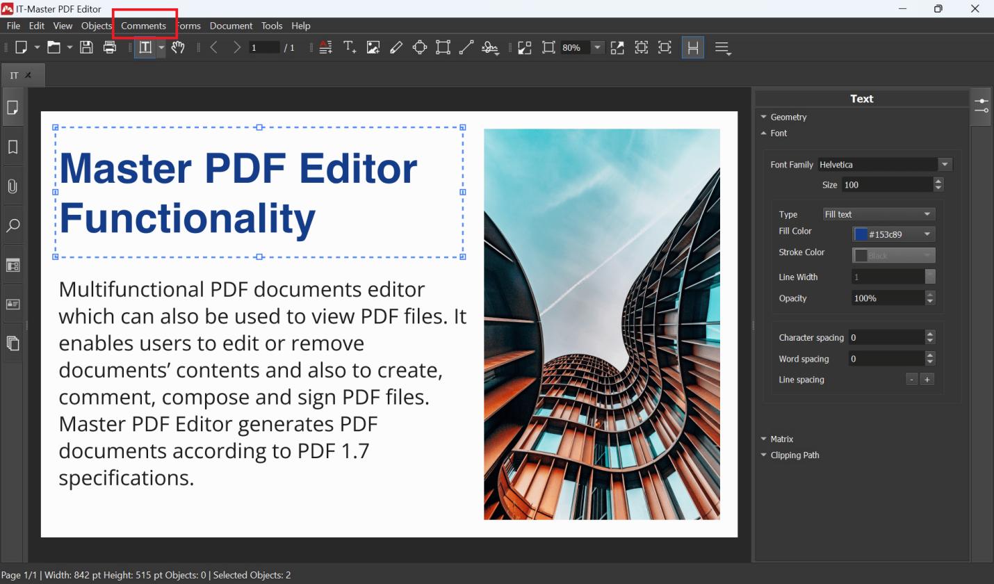 annotate pdf linux master pdf editor