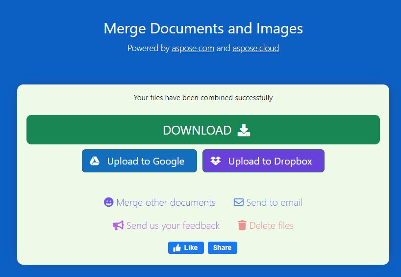 merge pdf and word aspose