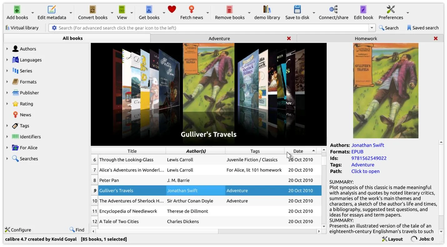 sumatra pdf alternatives Calibre User Interface