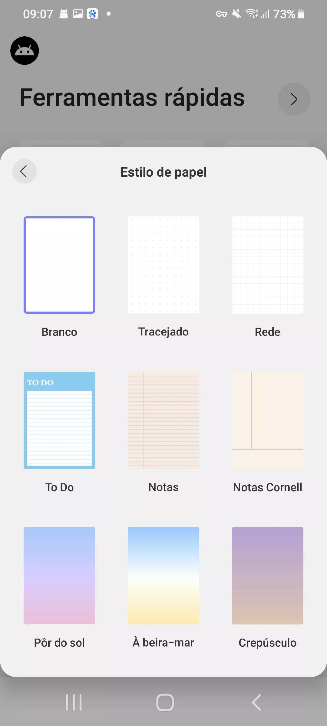 estilo de papel