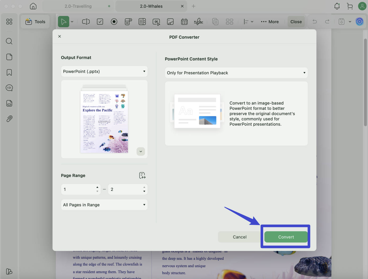 import pdf to keynote Save the PowerPoint File
