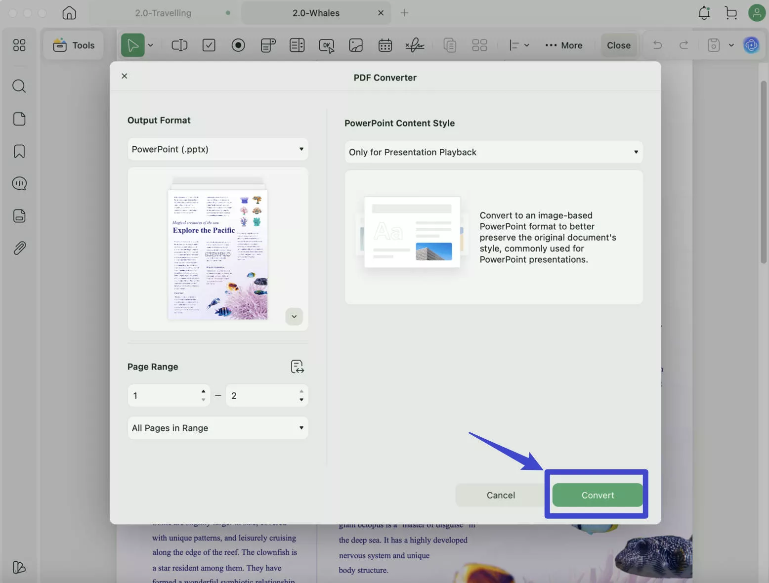import pdf to keynote Save the PowerPoint File
