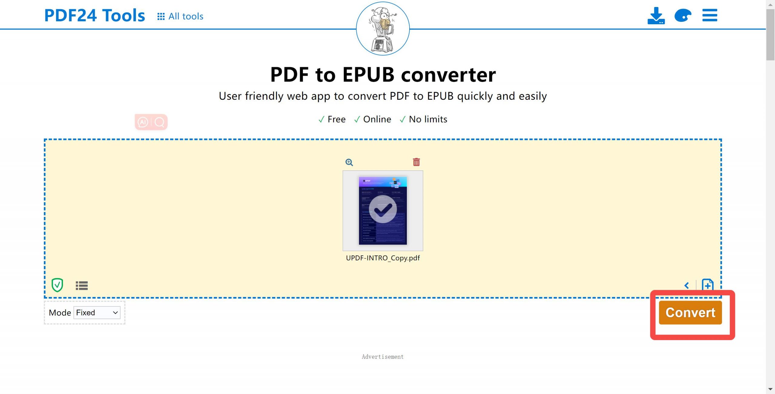convert pdf to ebook pdf 24tool