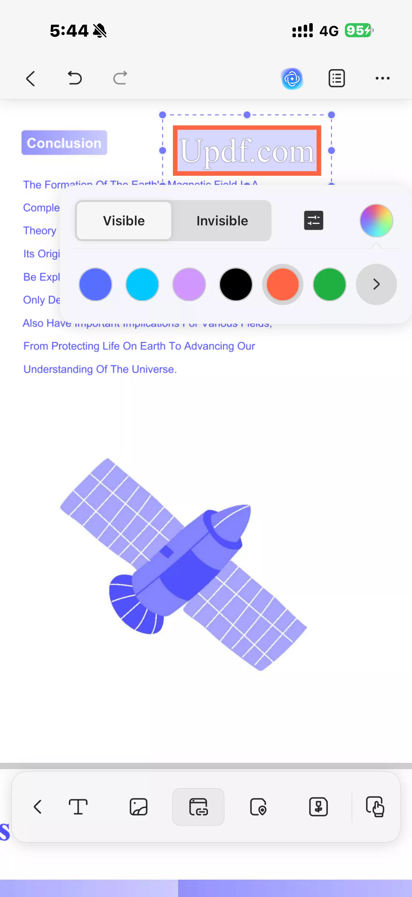 customize the added link