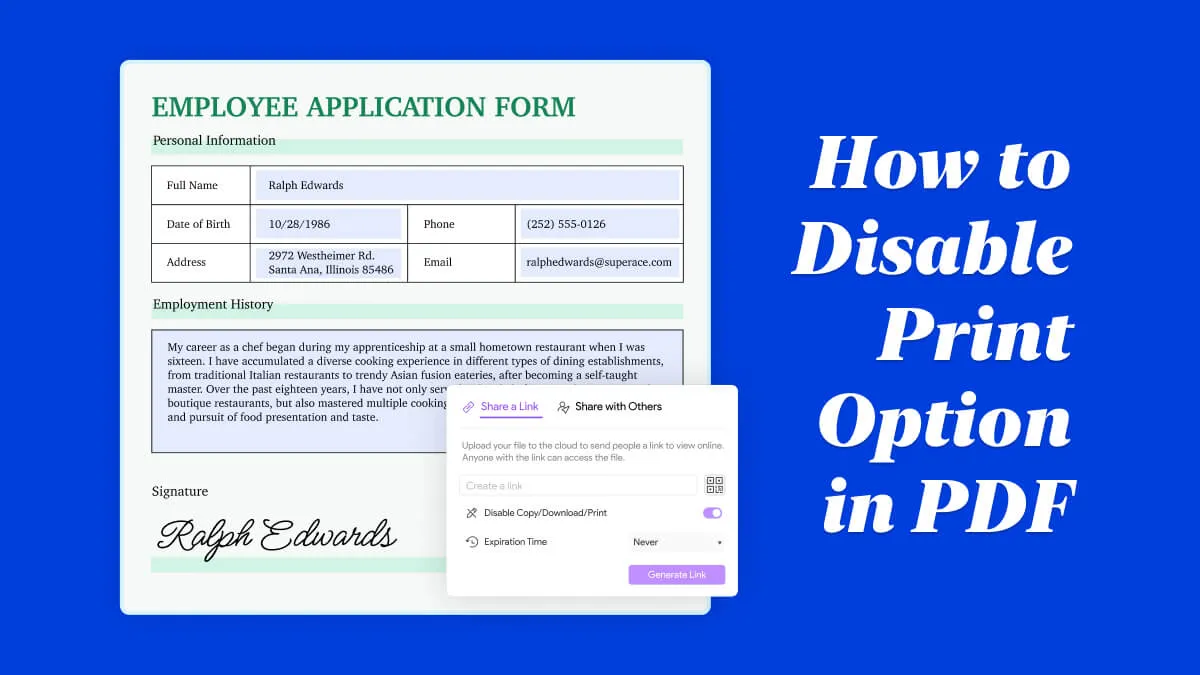 Ensuring Document Security: How to Disable Print Option in PDF