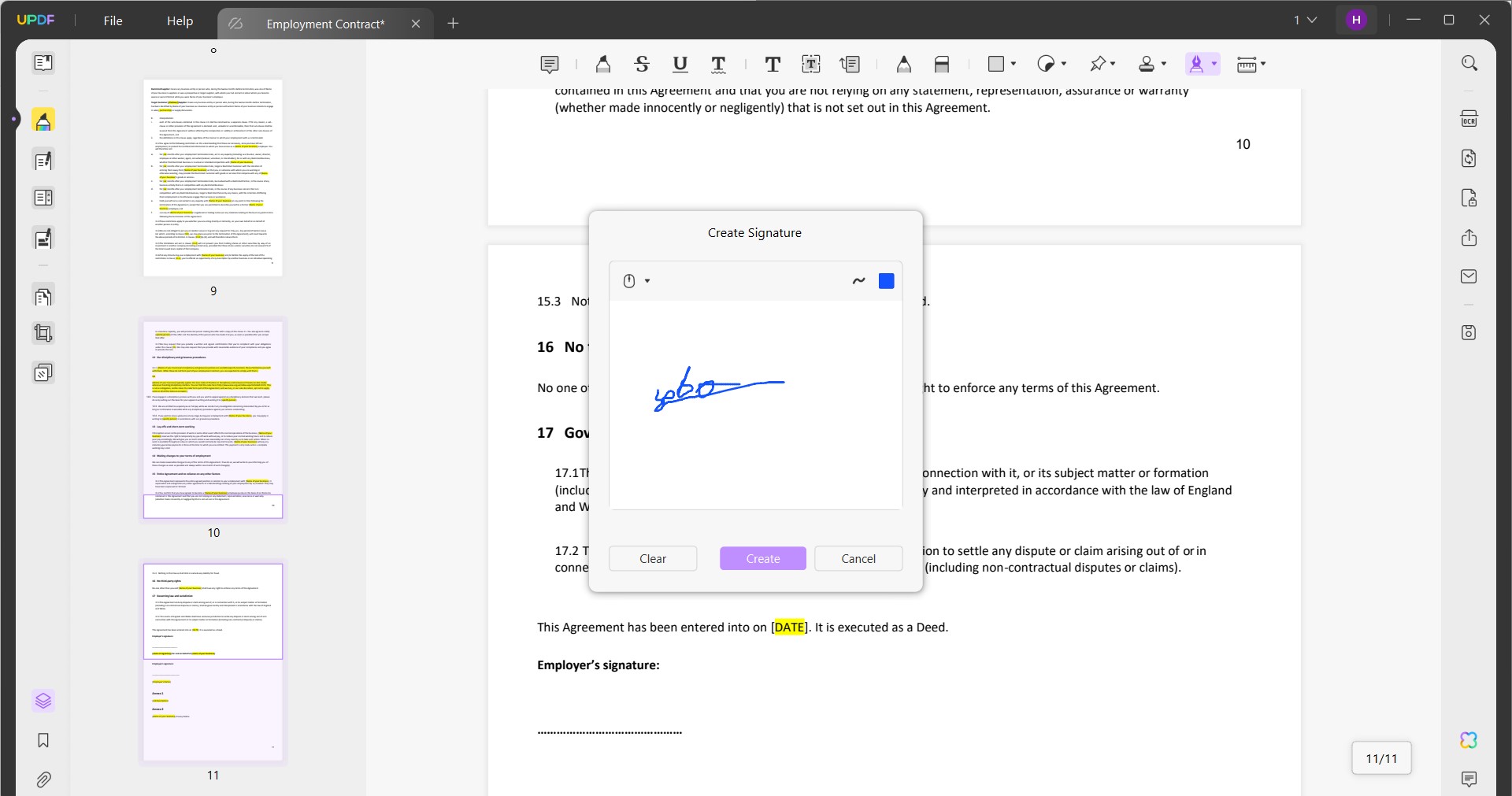 edit signature in pdf updf