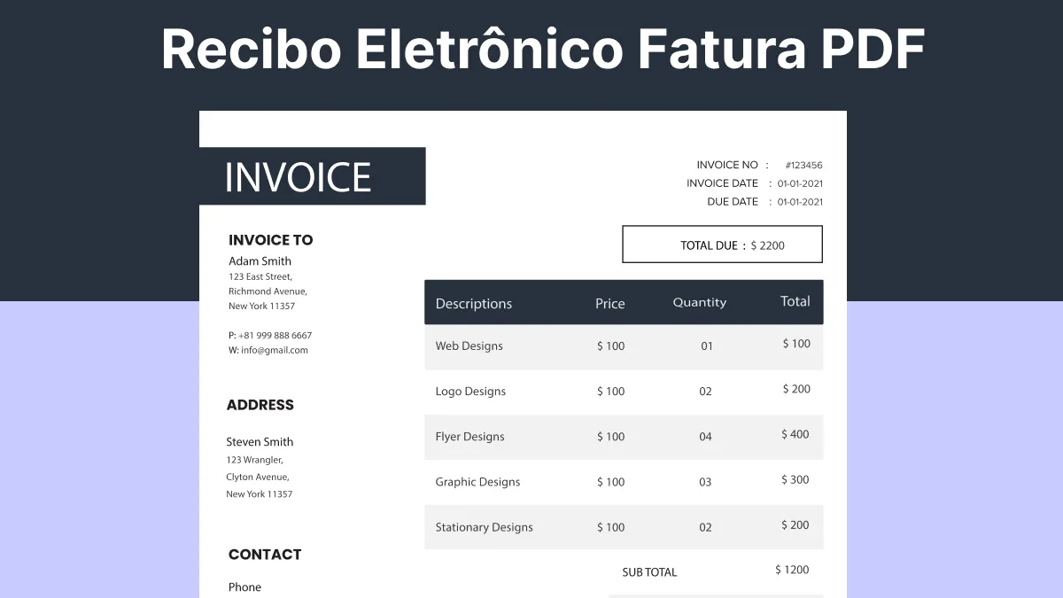 10 Sites Imperdíveis de Baixar  Modelos de Fatura em PDF Grátis [Recibo Eletrônico]