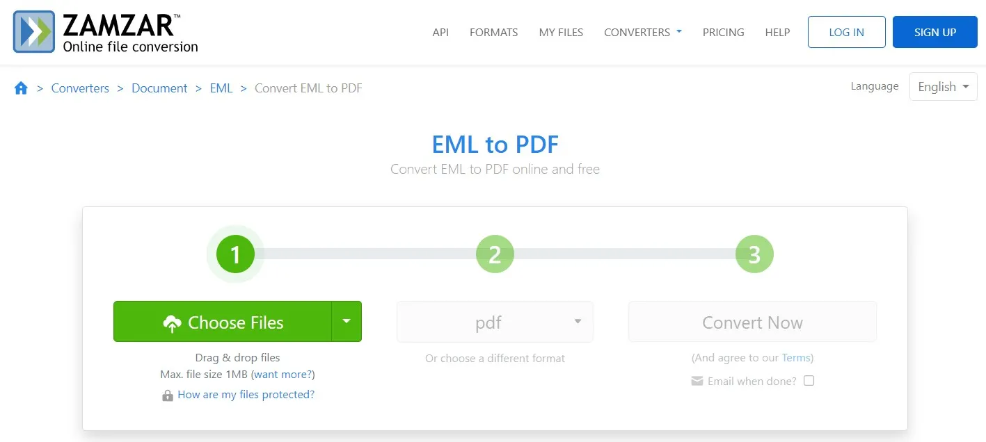 Converter EML em PDF