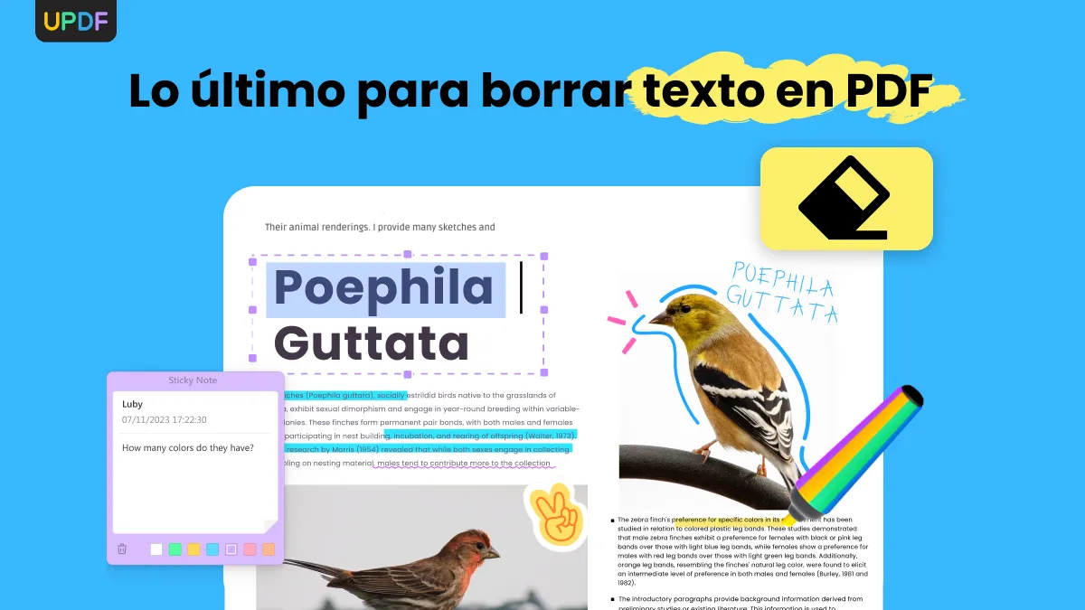 Lo último para borrar texto en PDF, así como imágenes, páginas y marcas