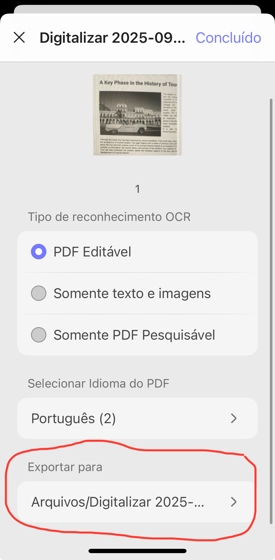 exportar para