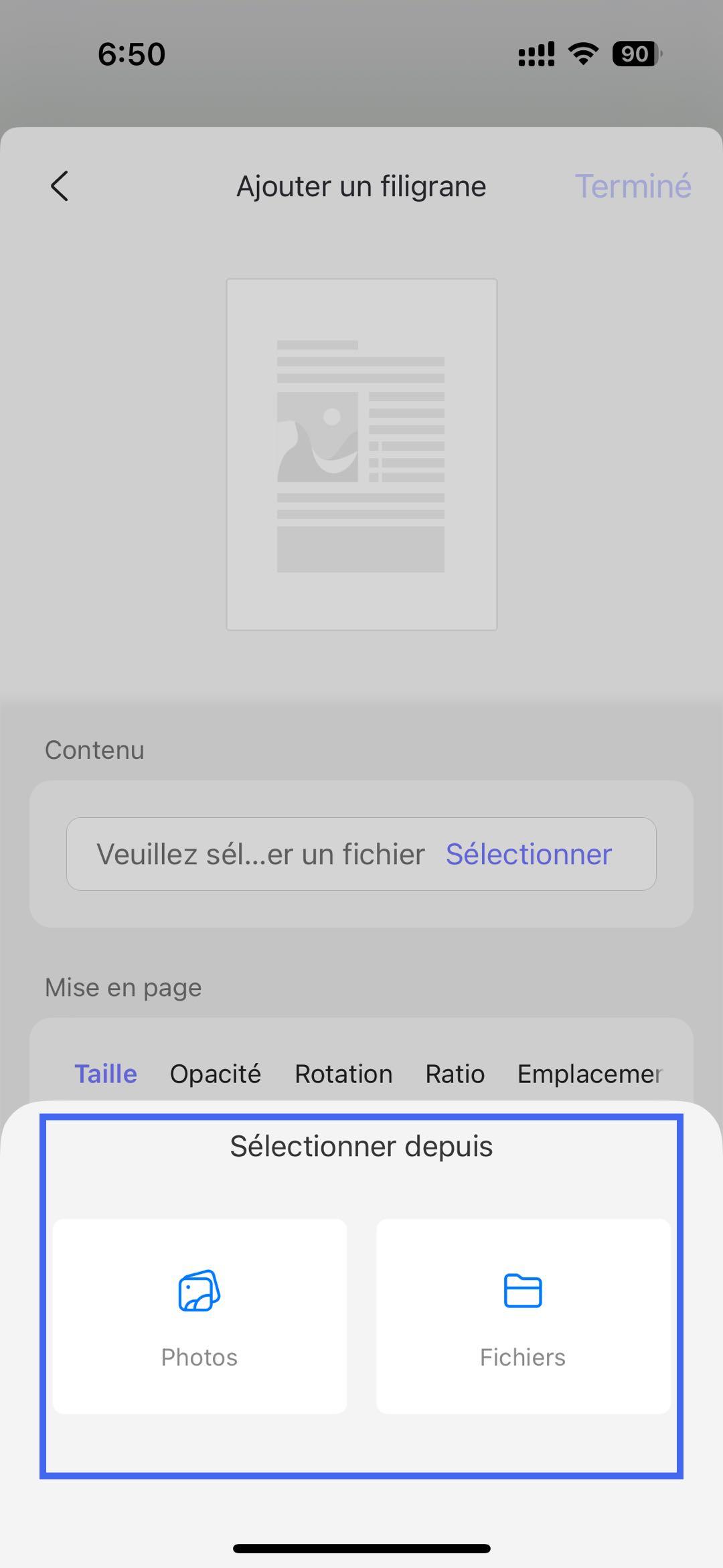 Personnaliser la mise en page et la plage de pages