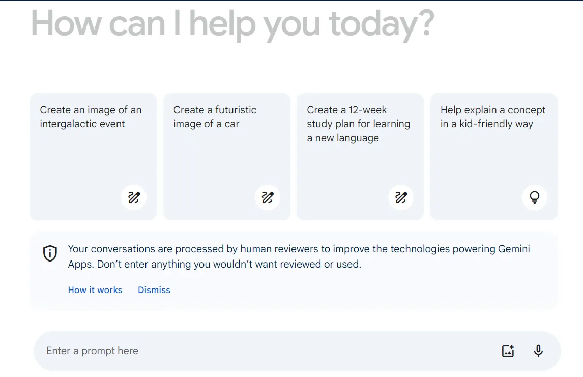 comment utiliser l'interface du générateur d'images google gemini