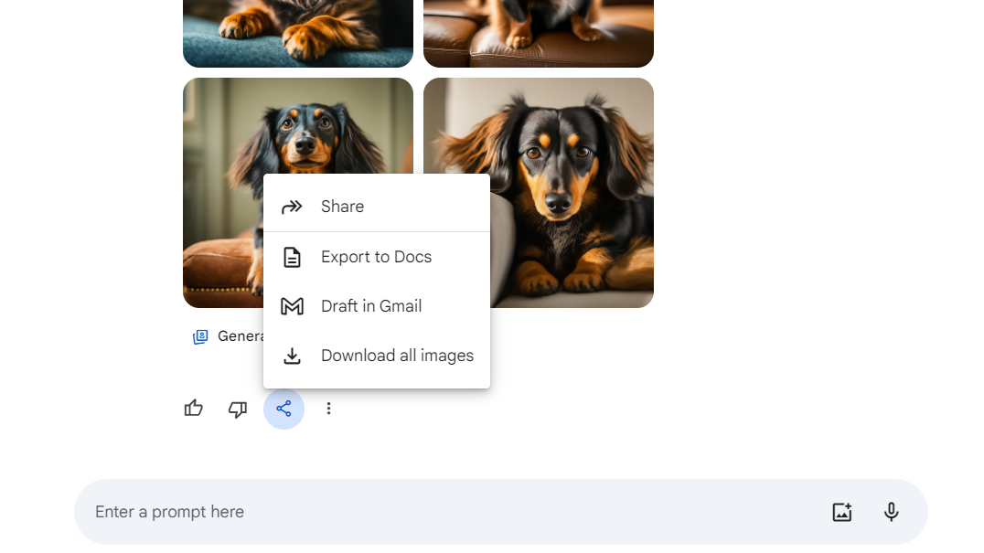 how to use google gemini image generator share
