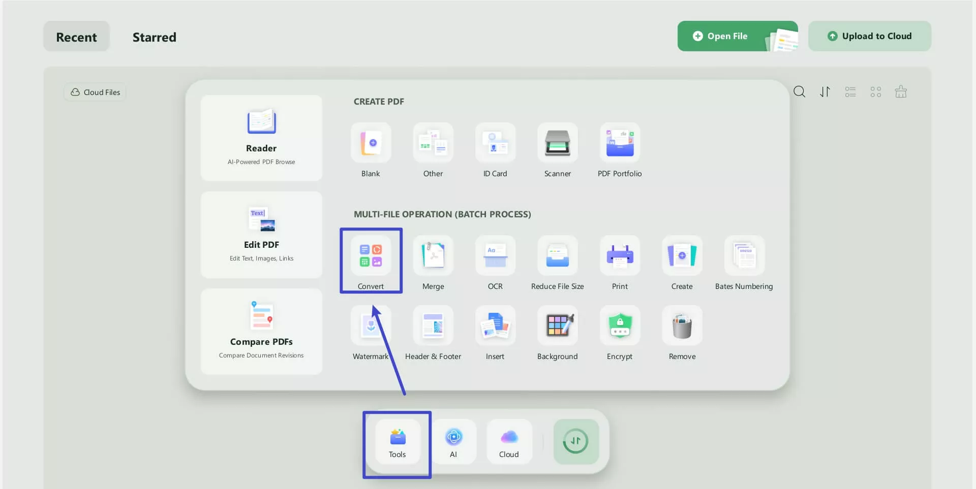 fine the convert button