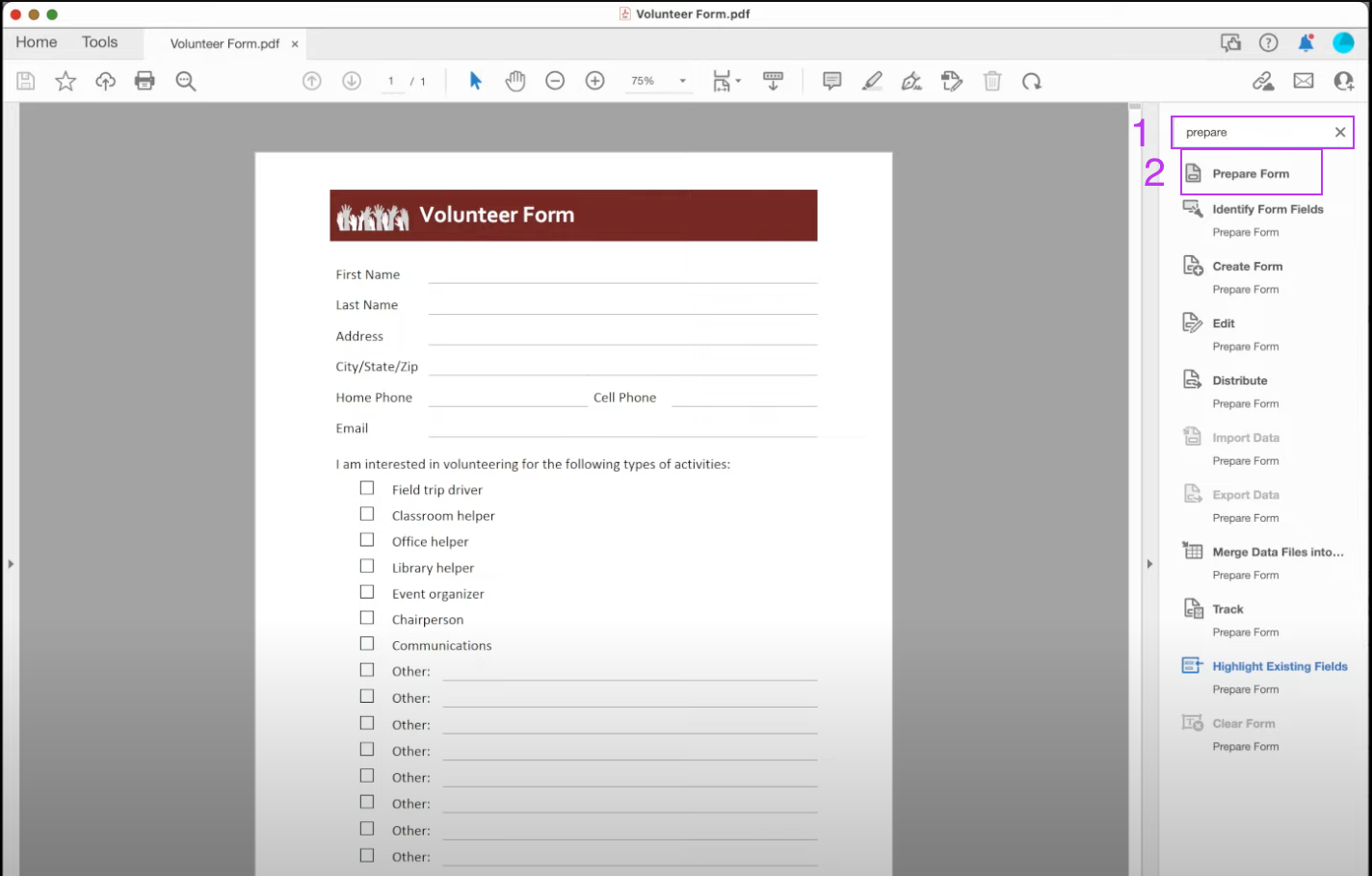 how to wrap text in pdf fillable form Prepare Form
