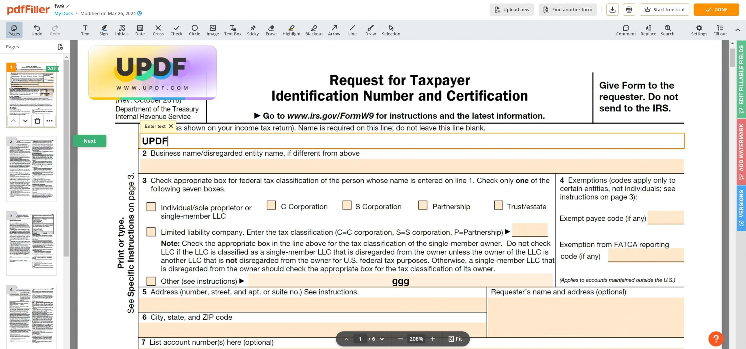 how to write on a PDF form pdffiller