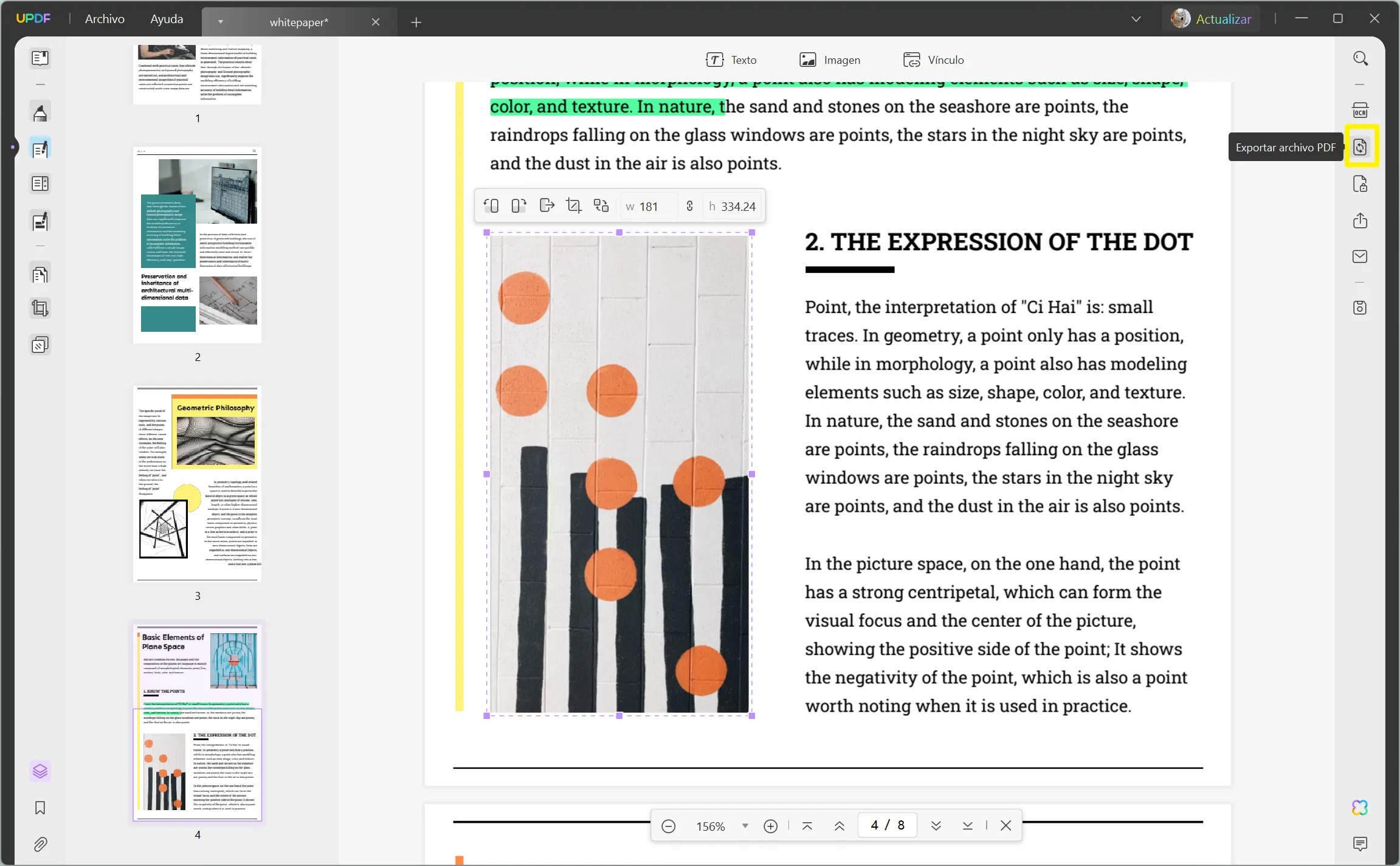 Exportar PDF a Excel utilizando UPDF para eliminar las filas en blanco