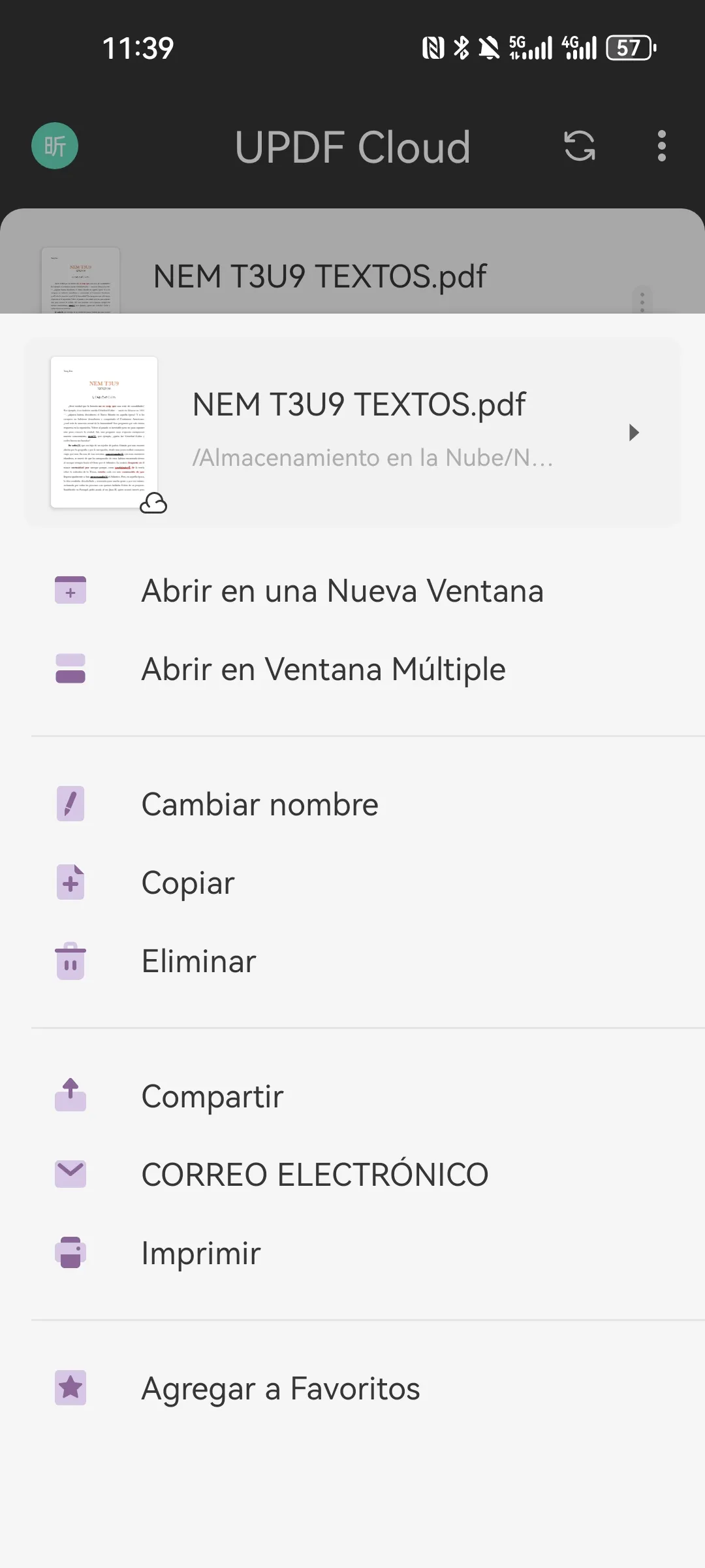 gestor de archivos app android