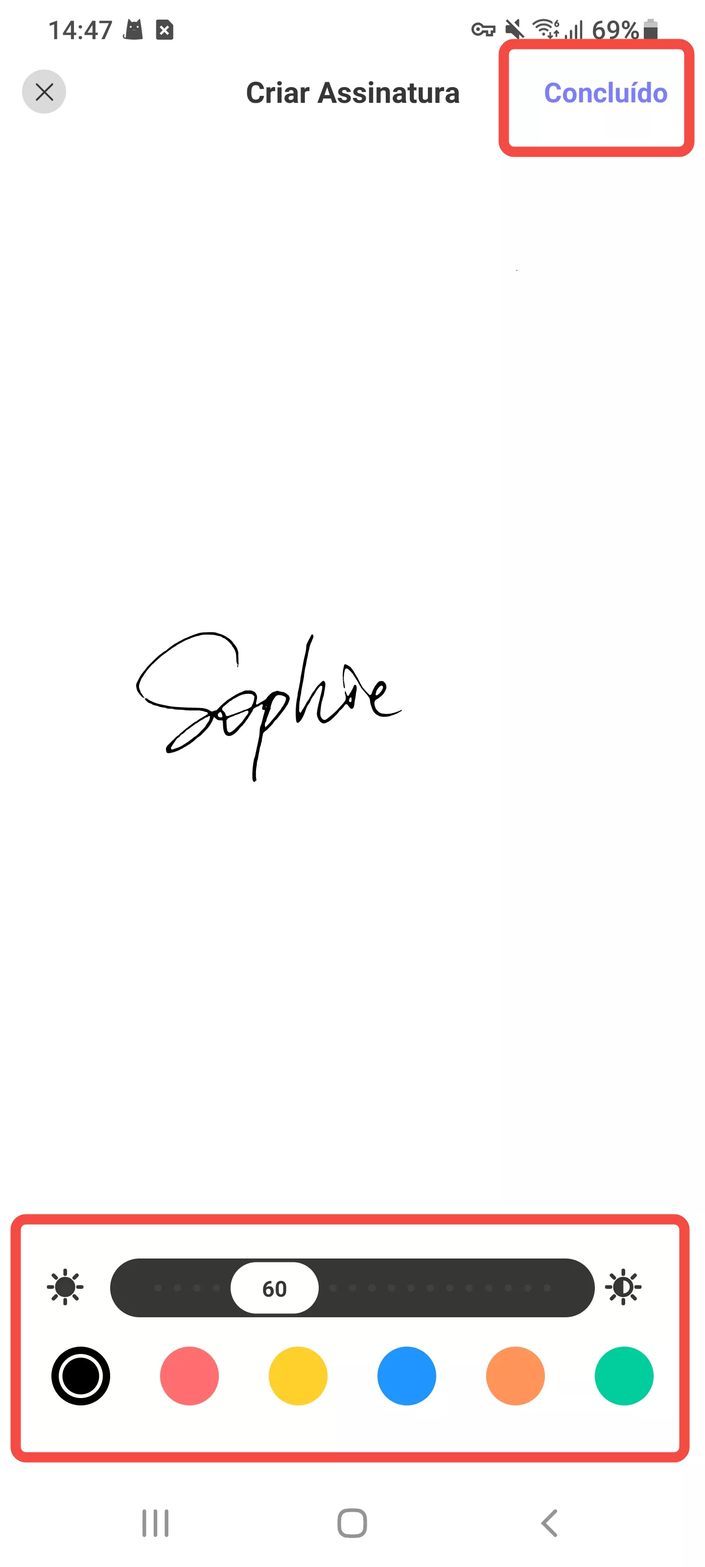 importar assinatura em imagem