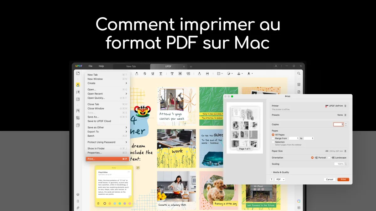 Explorez les 3 méthodes pour imprimer en PDF sur Mac