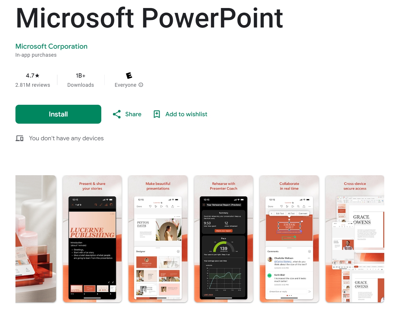 keynote for android Microsoft PowerPoint