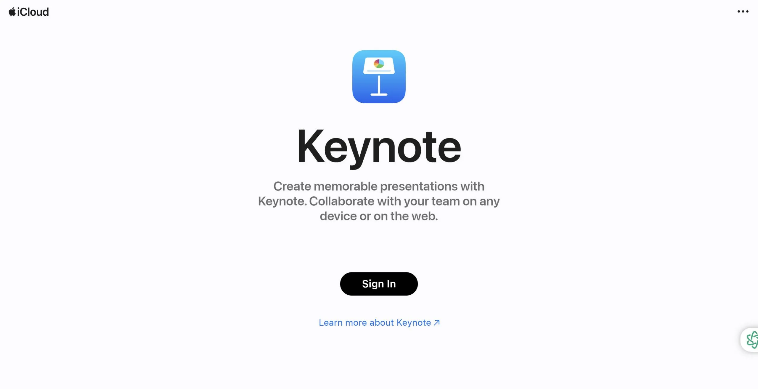 keynote for windows icloud