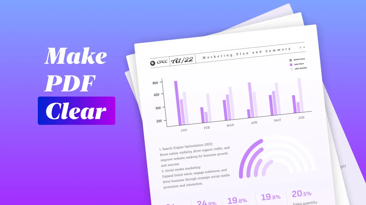 Easy-to-follow Process to Make PDF Clear Online and Offline