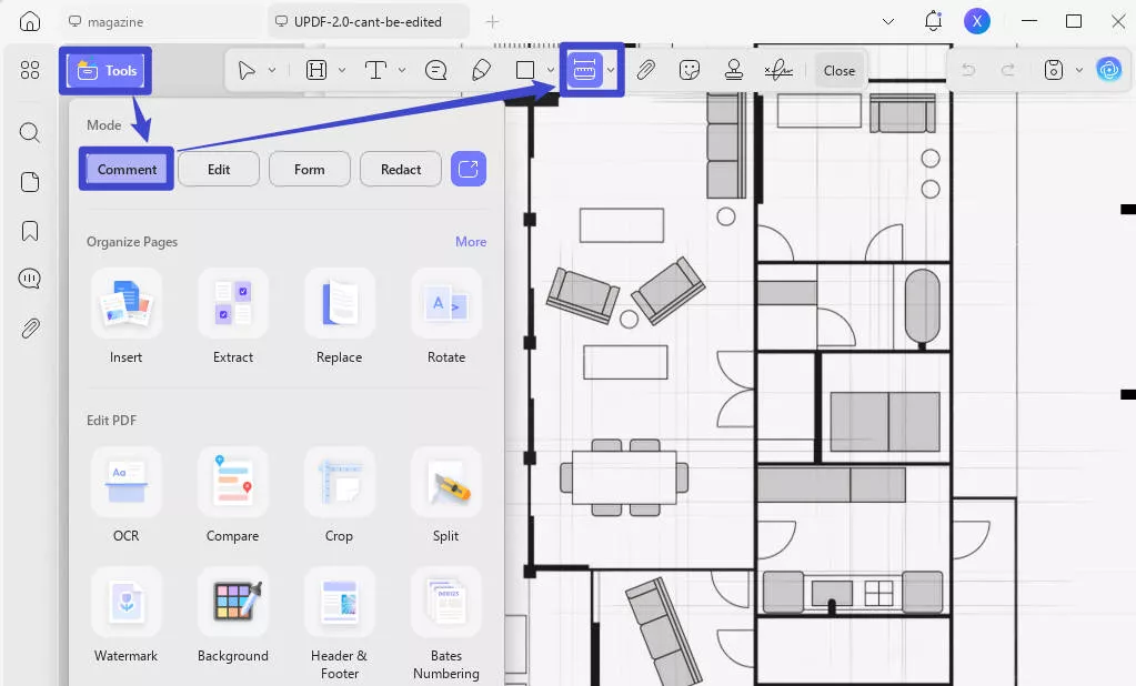adobe acrobat measure tool updf annotate