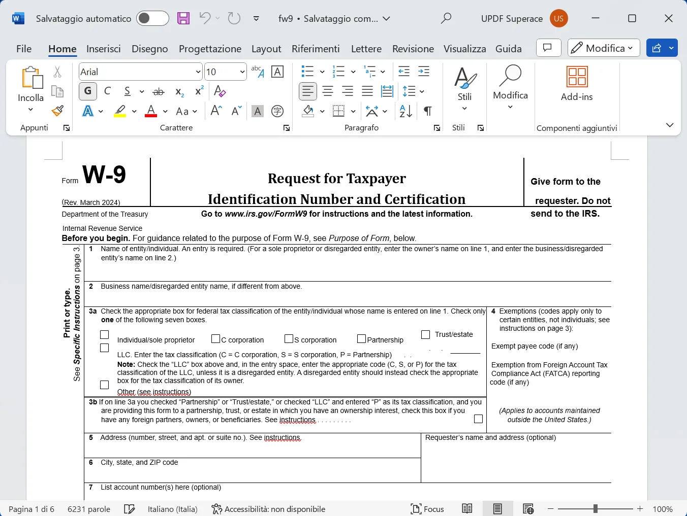 Modifica PDF in Word