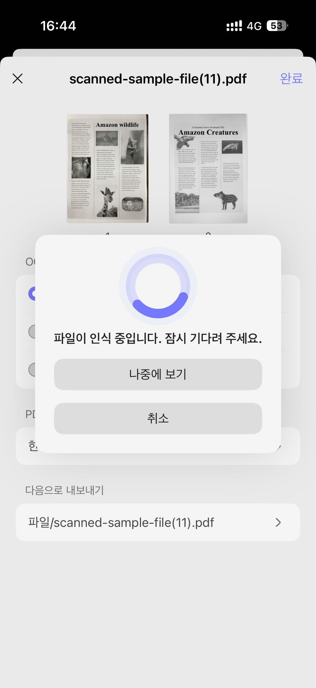 ocr 로딩
