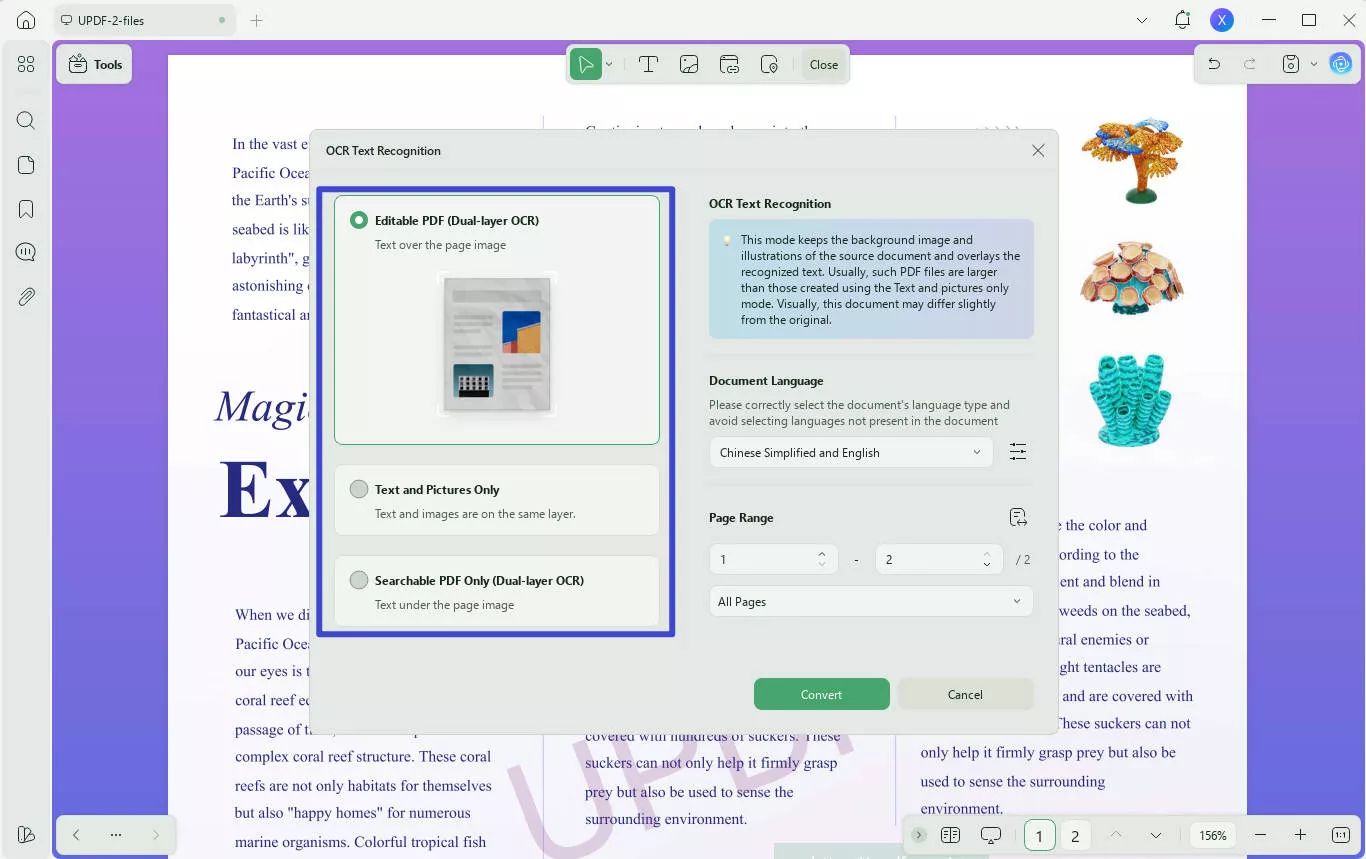 OCR text recognition