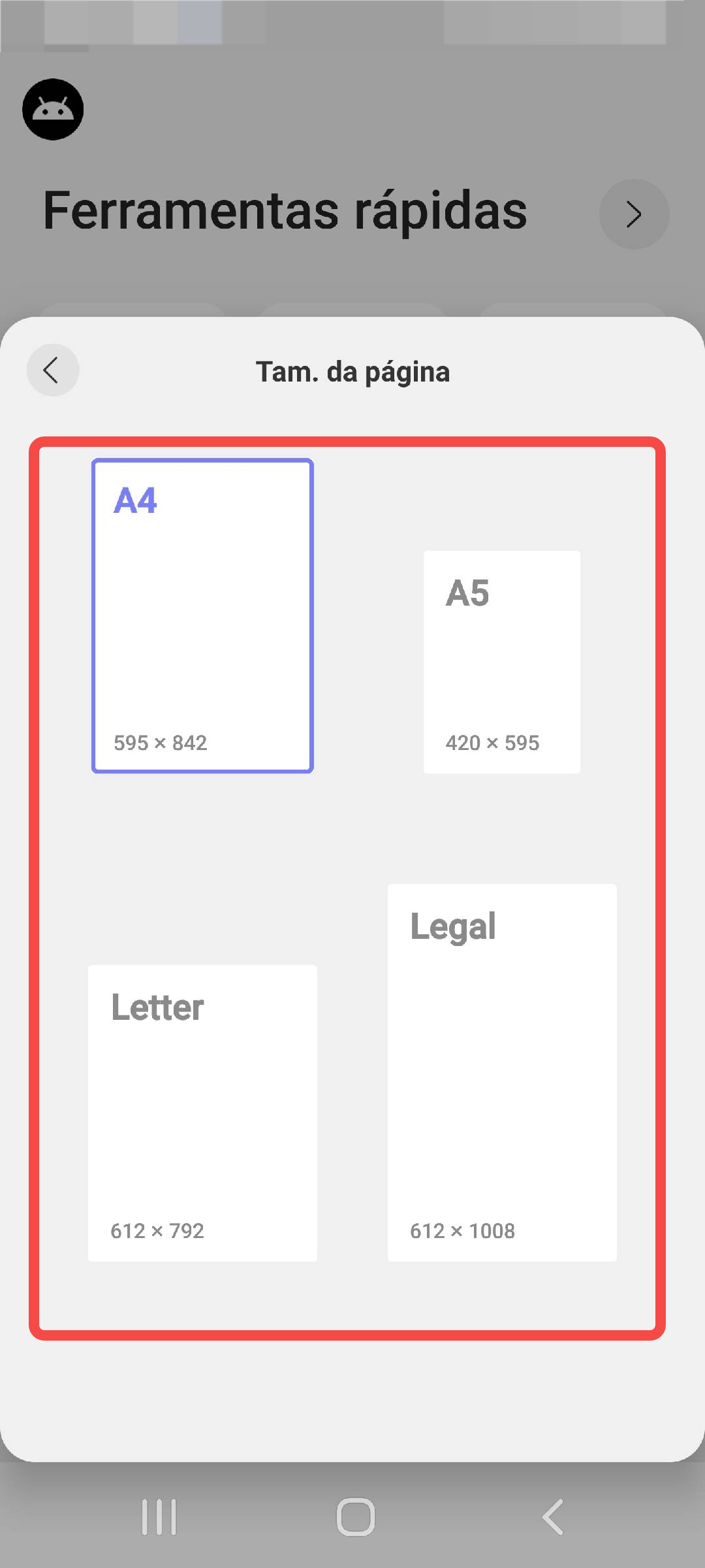 informações sobre o pdf criado