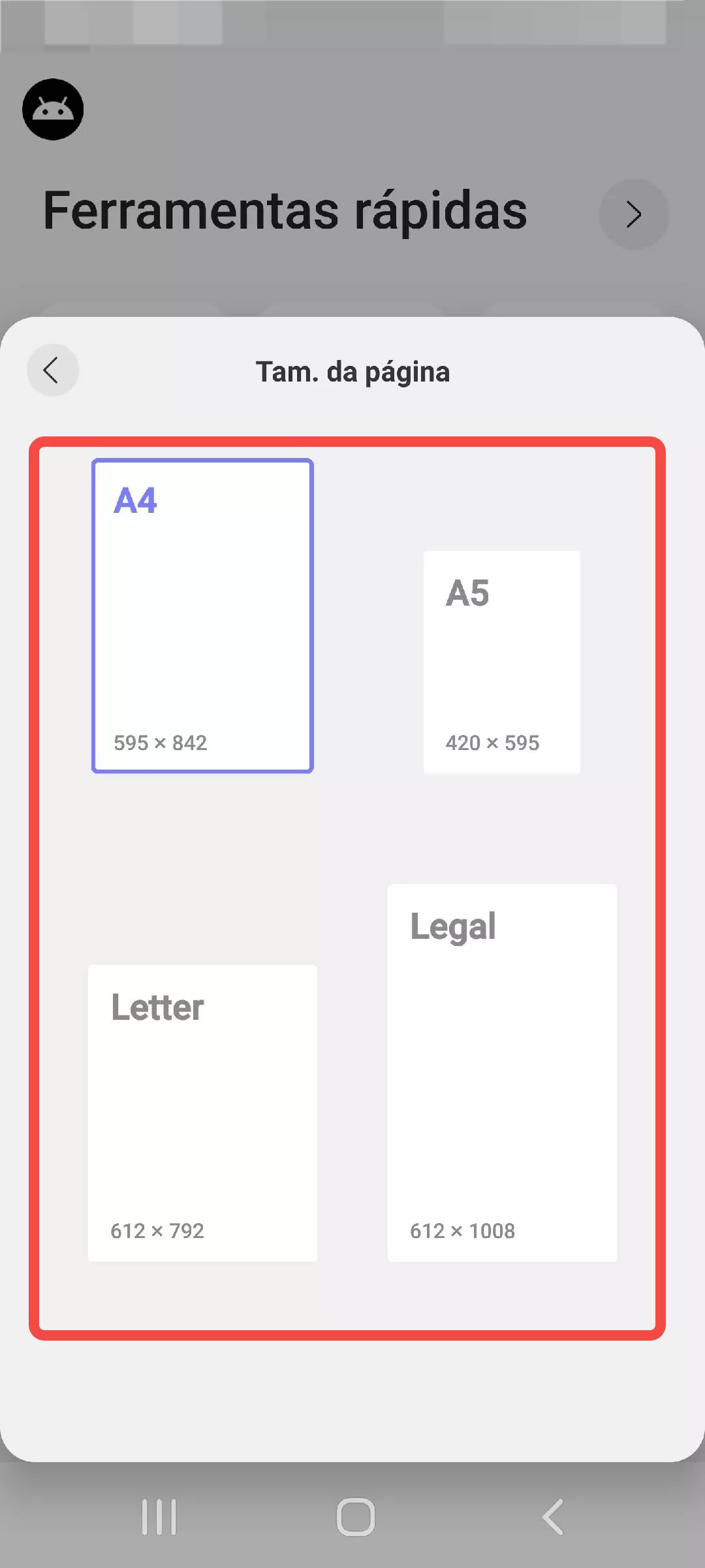 informações sobre o pdf criado