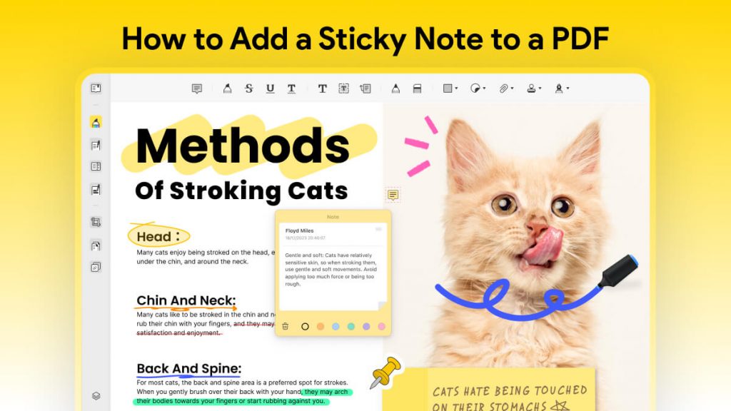 [2025] How to Add/Print a PDF with Sticky Notes - UPDF