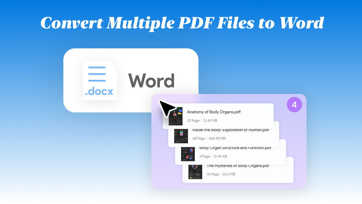 Easy Conversion: Learn How To Convert Multiple PDF Files To Word | UPDF