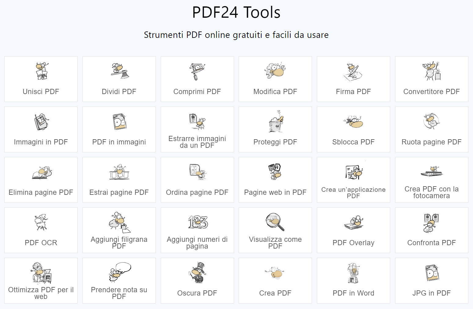 strumenti di PDF24