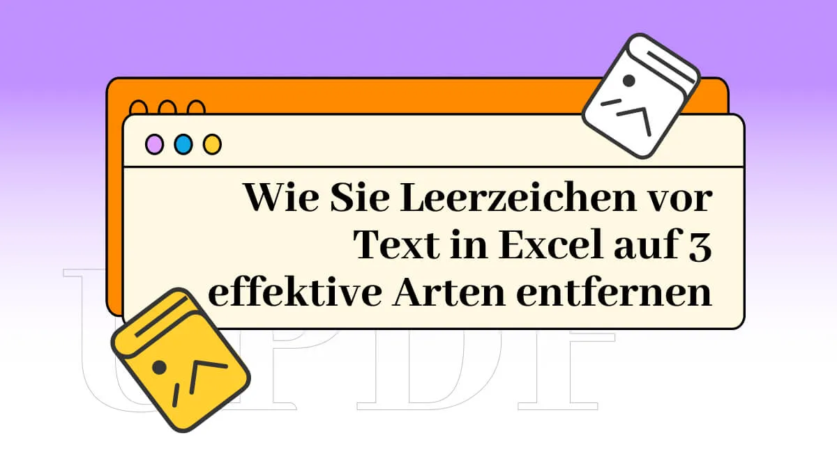 Wie Sie Leerzeichen vor Text in Excel entfernen-3 effektive Methoden