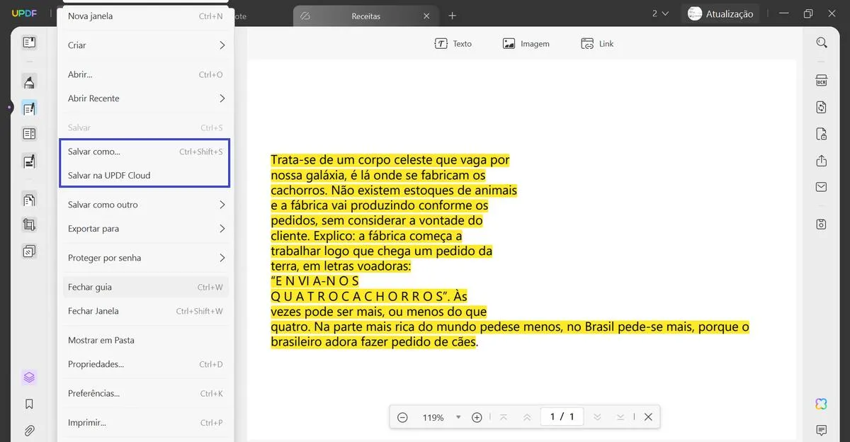 Salvar Página da Web como PDF