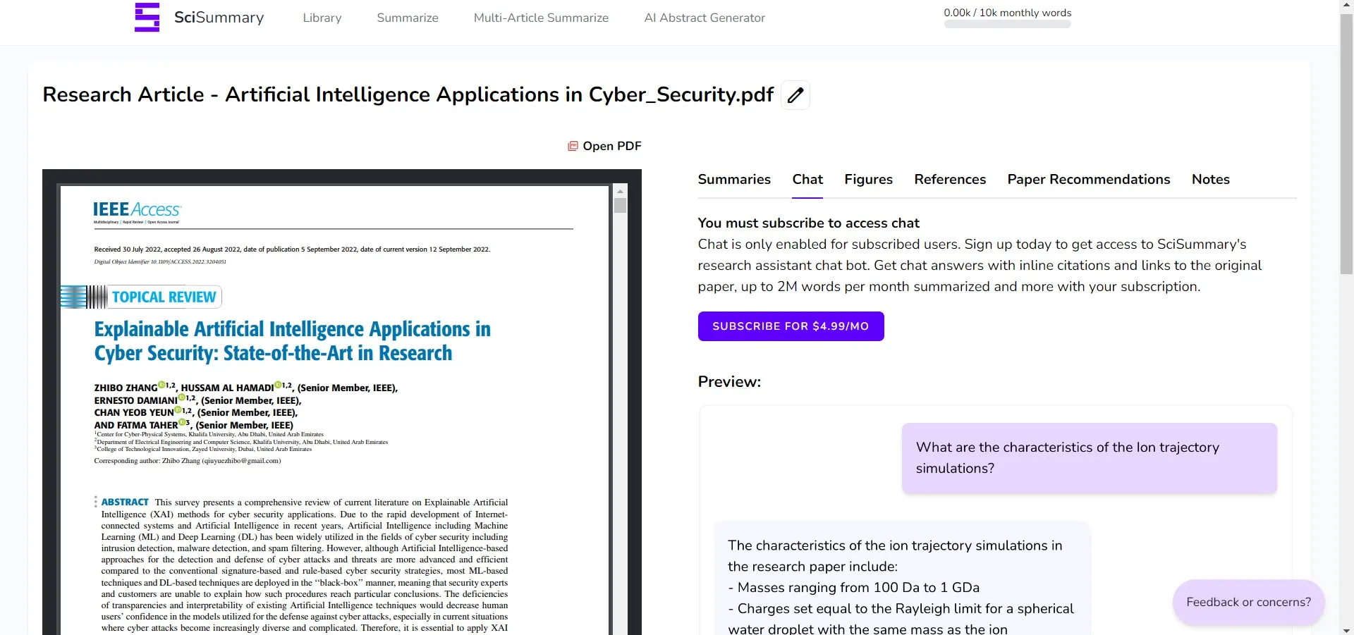 scisummary research article