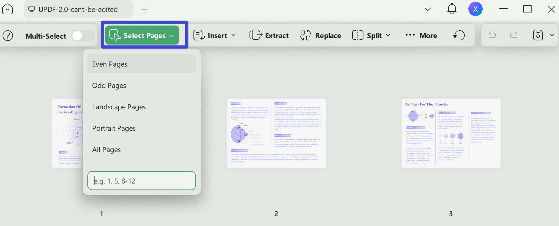 how do i split a word document into- multiple pdfs select
