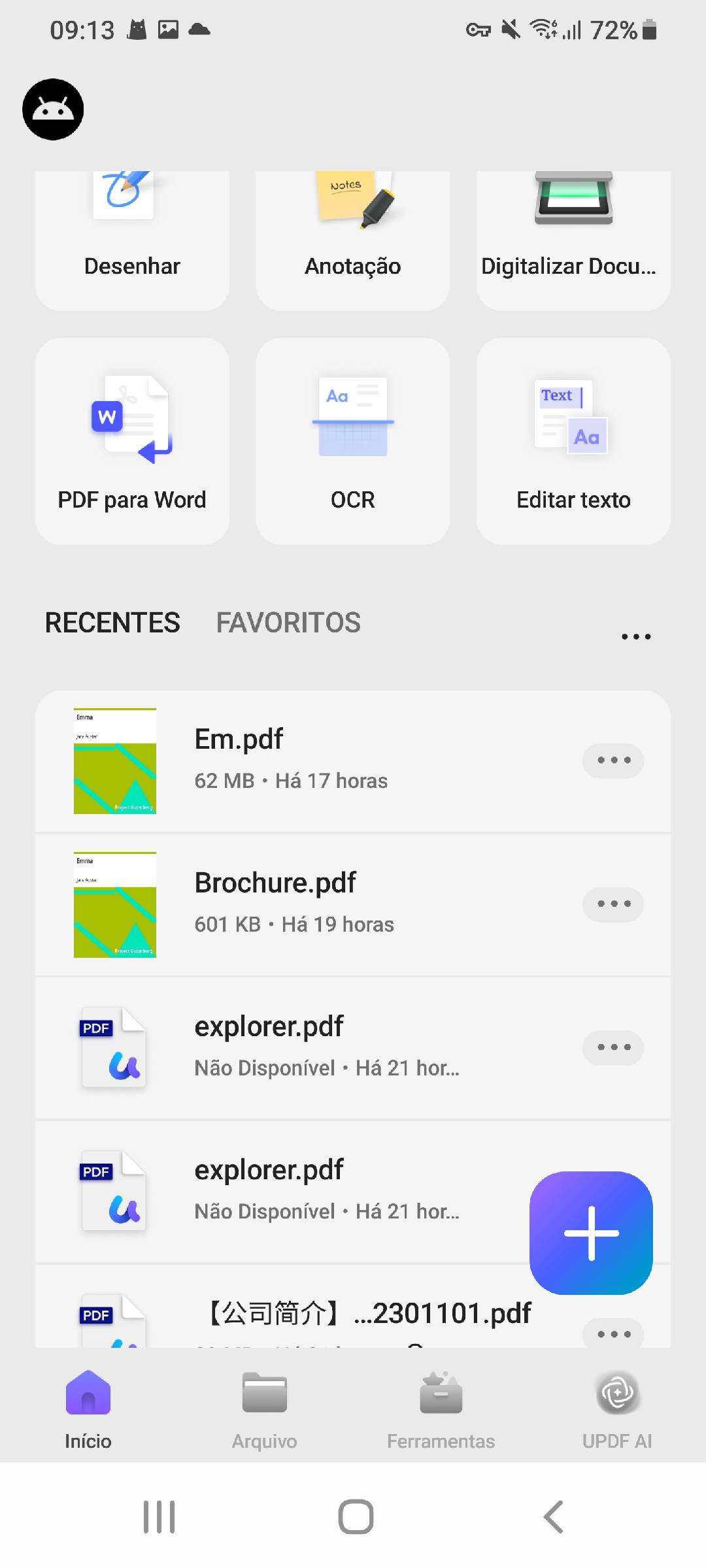 toque na opção "ferramentas" localizada na parte inferior.